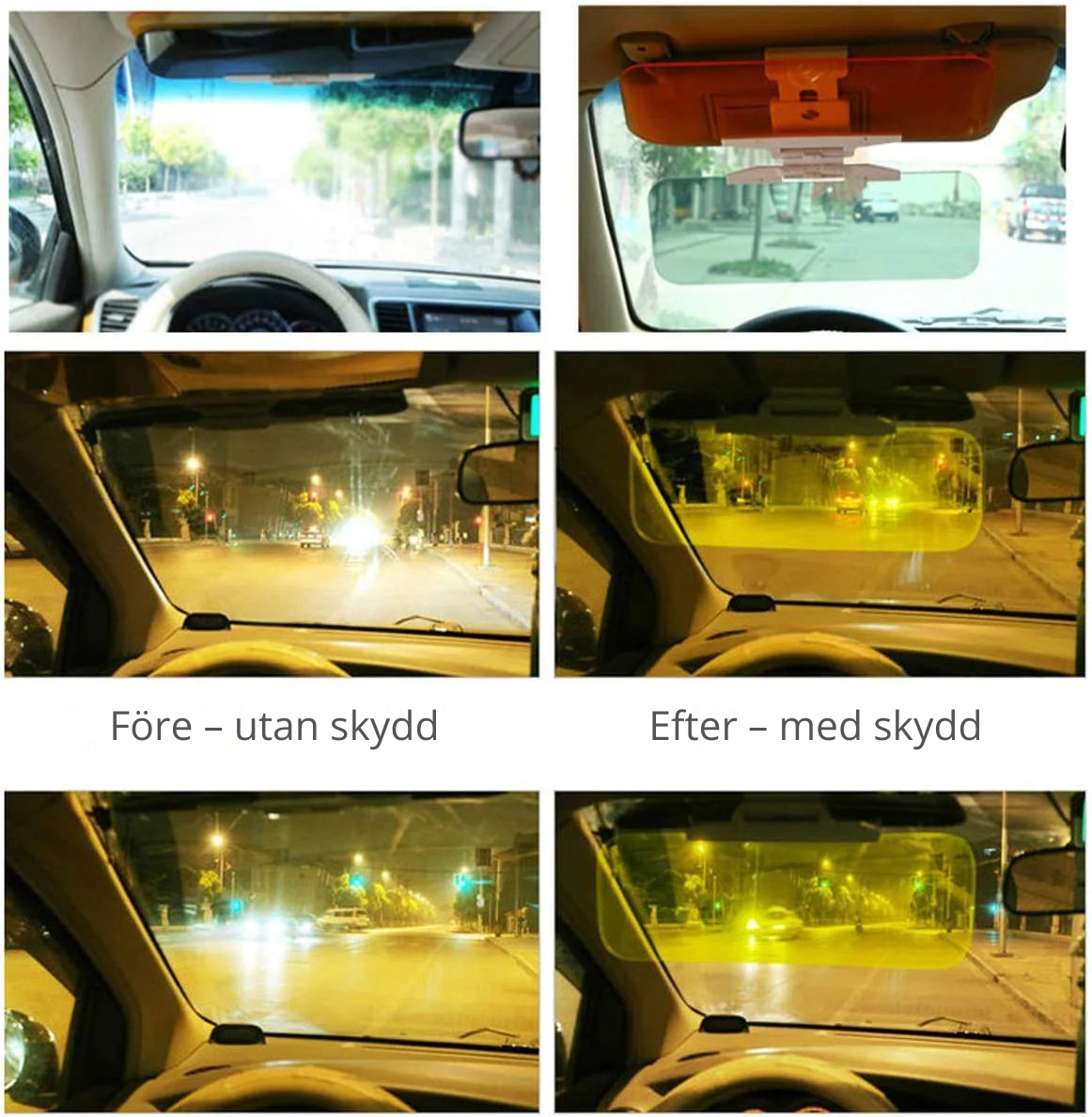 ClearDrive Visir – Slipp Bländning Direkt