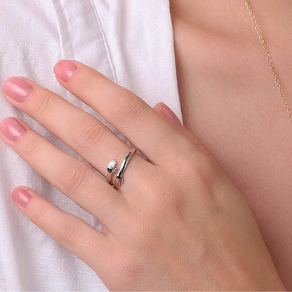 Evig Kram Ring i S925 Silver