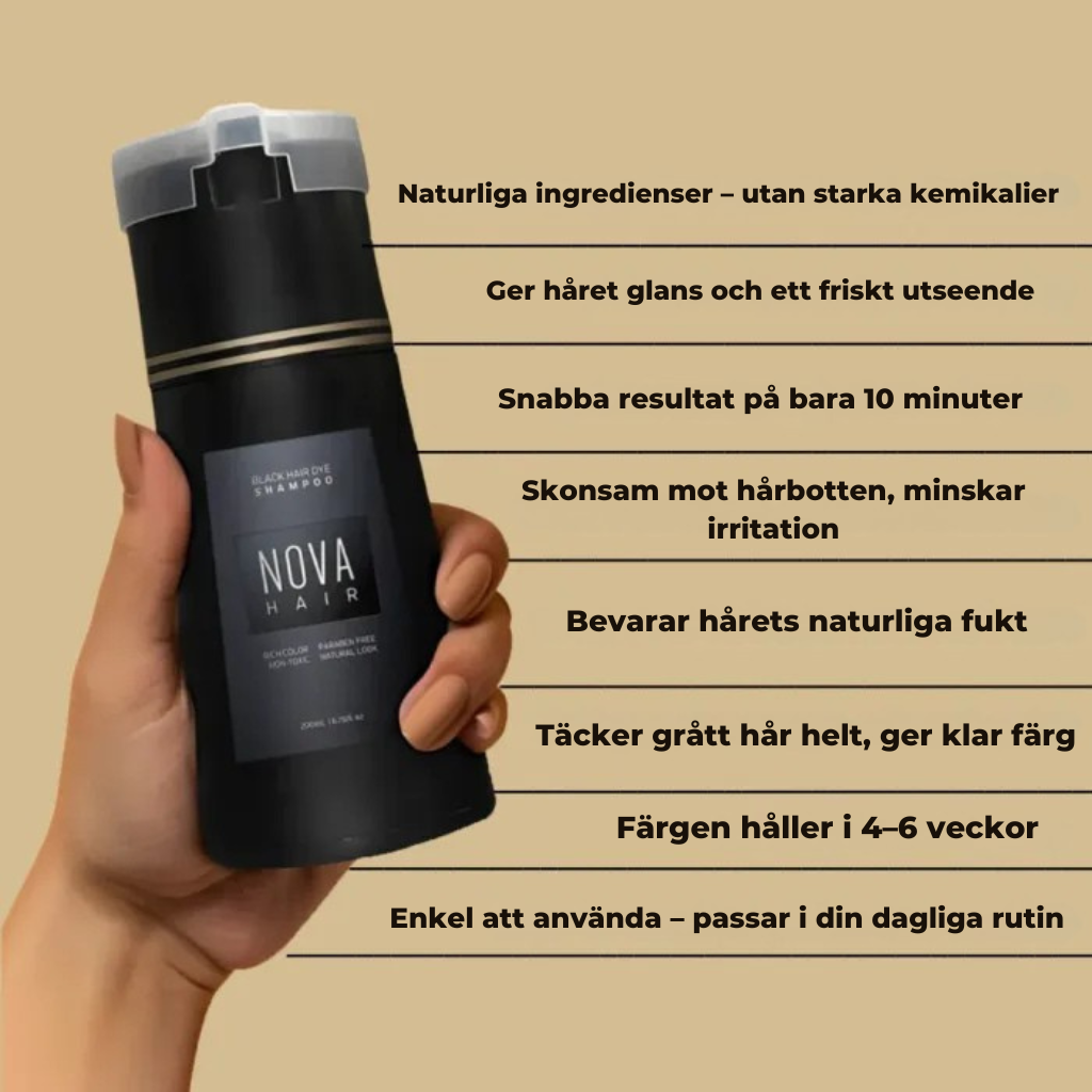 Färgschampo – Rengör, Vårdar och Täcker grått hår