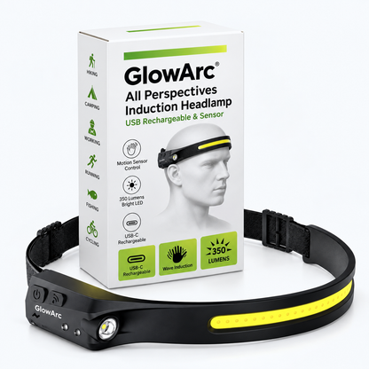 GlowArc-pannlampa med förpackning