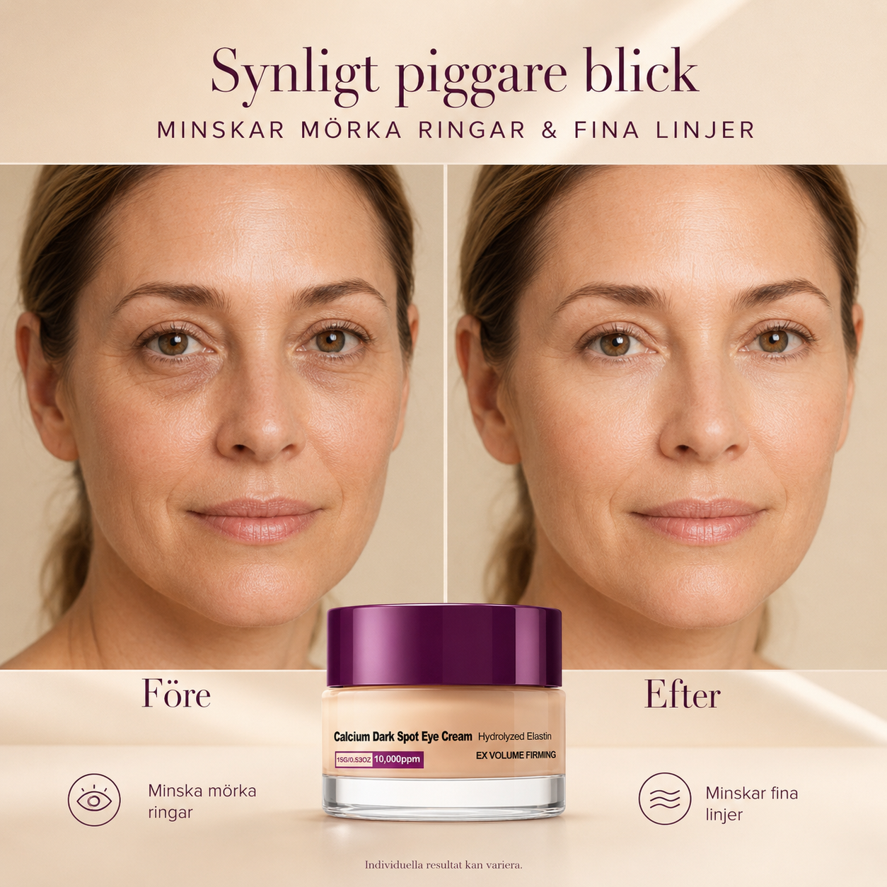 Lift & Bright Eye Cream för mörka ringar och fina linjer