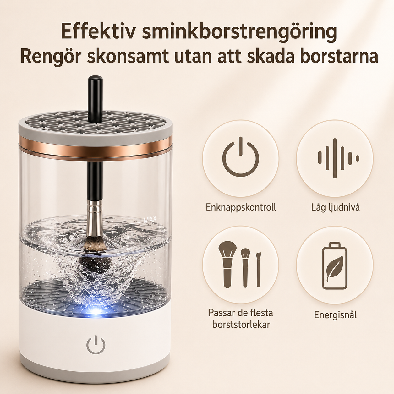 Elektrisk borstrengörare