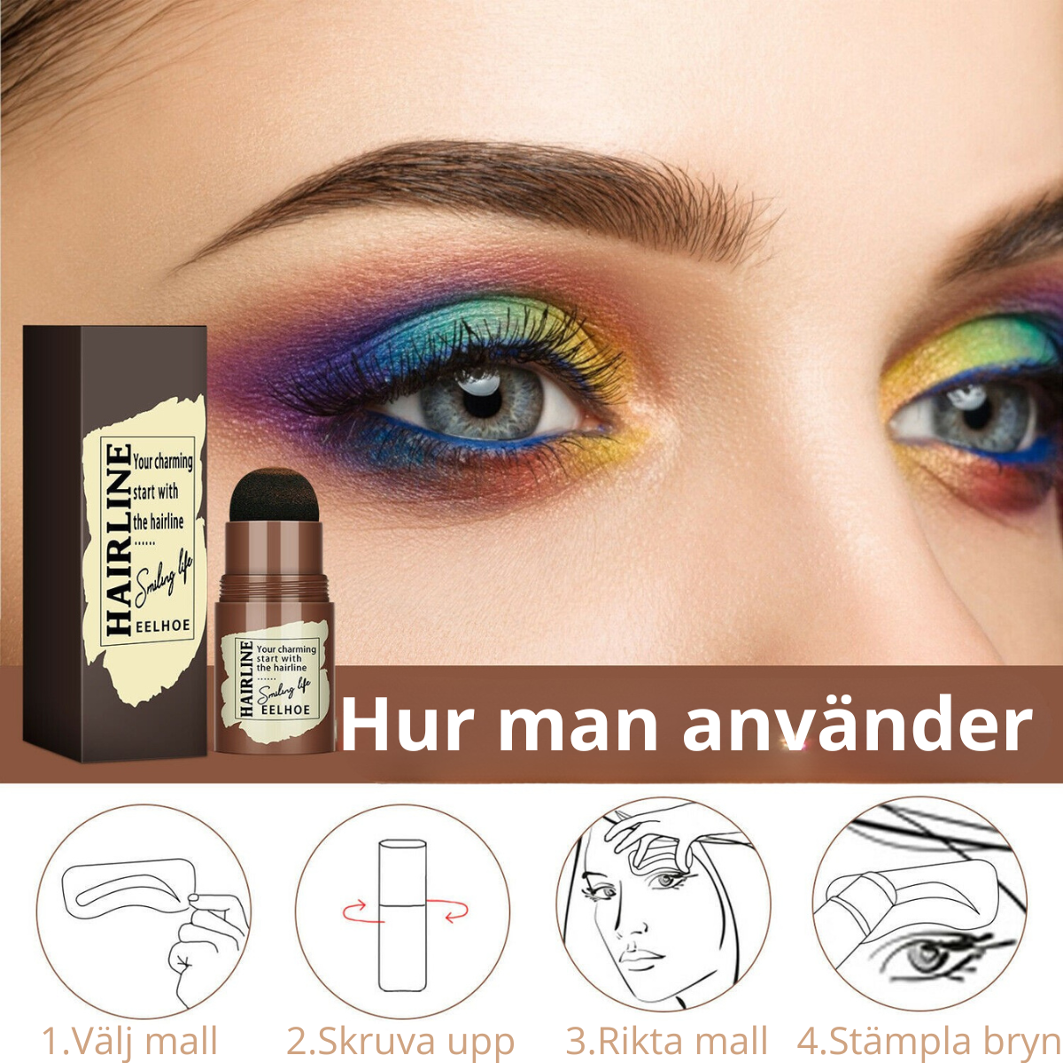 Airbrush Ögonbrynspuder – 24 Mallar