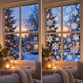 Vinterflingor – Snöflingor för fönster