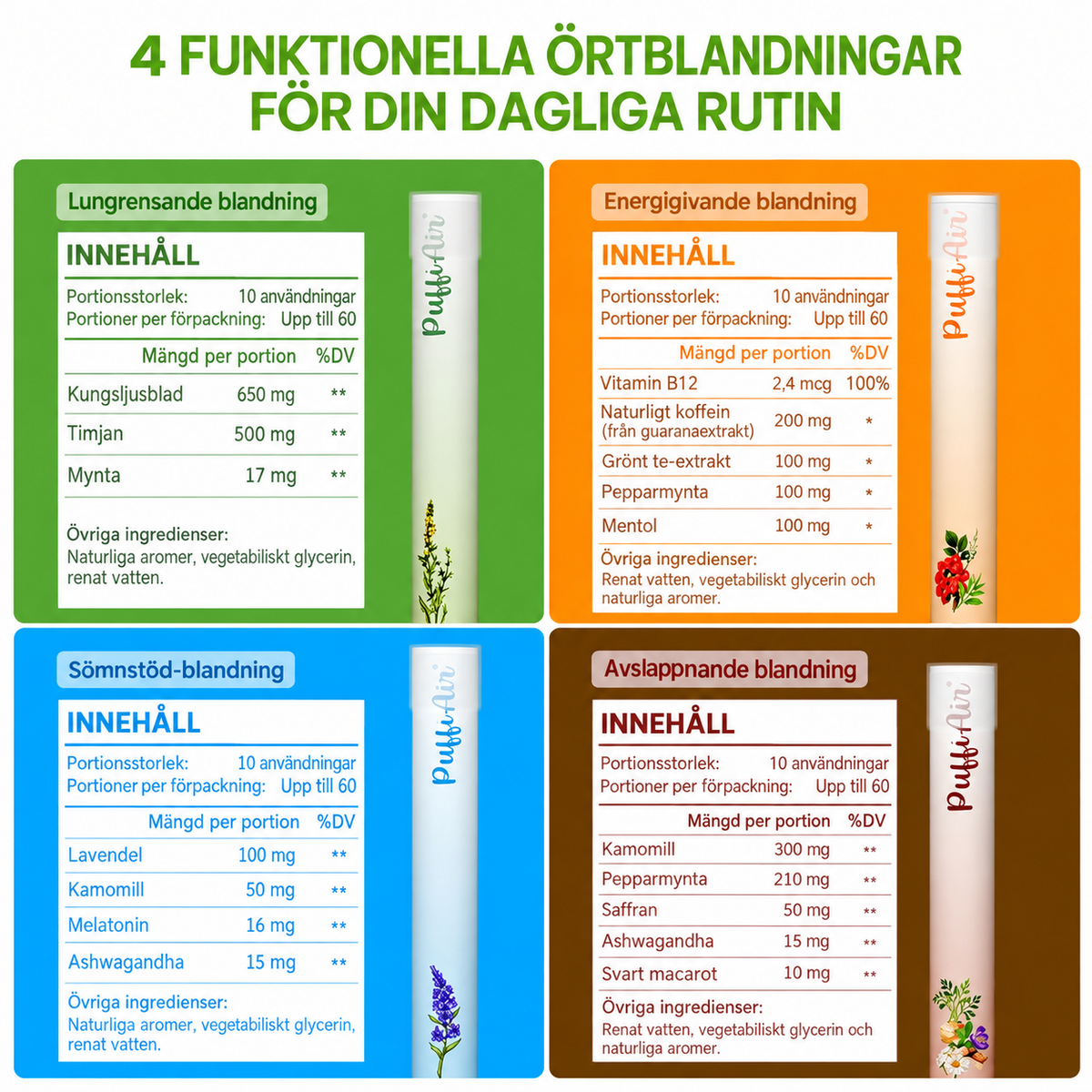 AromaStick – 4 aromer för varje stund