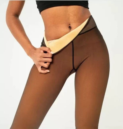 Värmande Premiumleggings med Skir Illusion