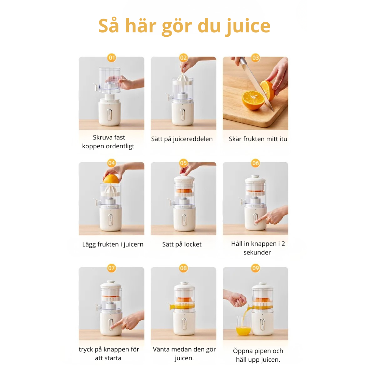 Smart trådlös juicepress